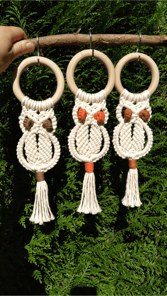 Suspension Macrame Petit Hibou